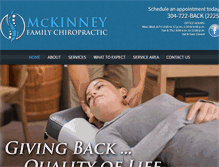 Tablet Screenshot of mckinneyfamilychiro.com